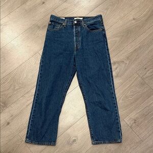 Levi's Dark Blue Straight Leg Jeans